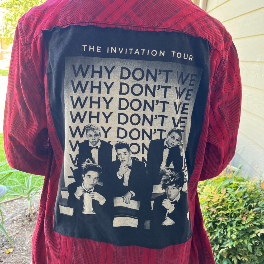 Why don't we Flannel Shirt upcycled one of a kind unisex small